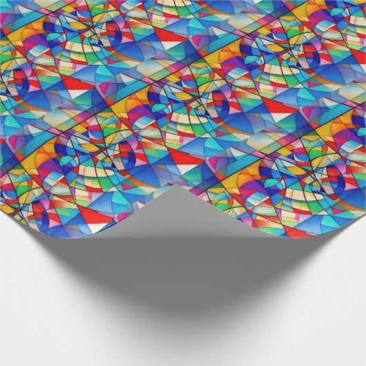 Glas in lood vermengd cadeaupapier (Hoek)