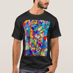 Glas in lood vermengd t-shirt
