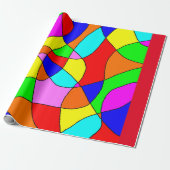 Glas in lood verpakt papier (Uitgerold)