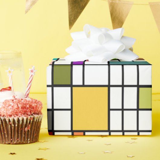 Glas in lood verpakt papier (Verjaardagsfeest)