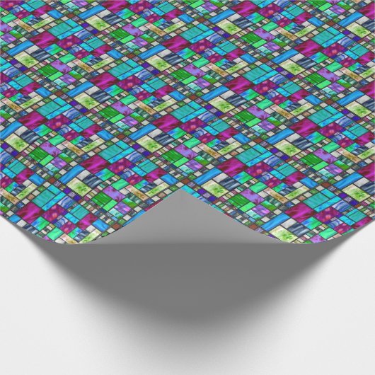 Glas in lood verpakt papier (Hoek)