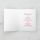 Glas in lood VI van Kerstmis (Kerstkaart) Feestdagen Kaart (Binnen)