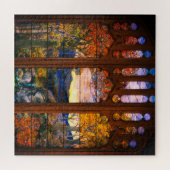 Glas in lood, Victoriaans elegant Legpuzzel (Horizontaal)