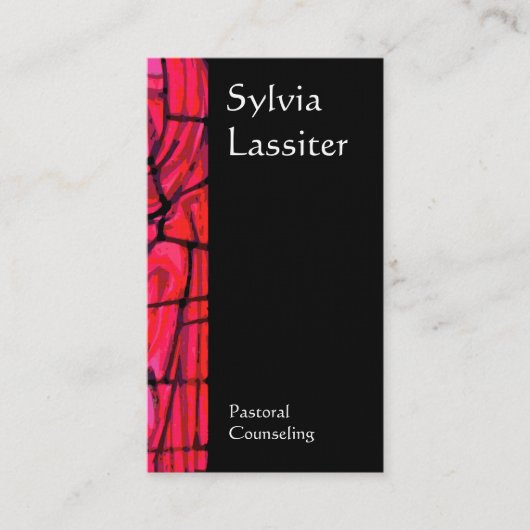 Glas in lood visitekaartje (Voorkant)