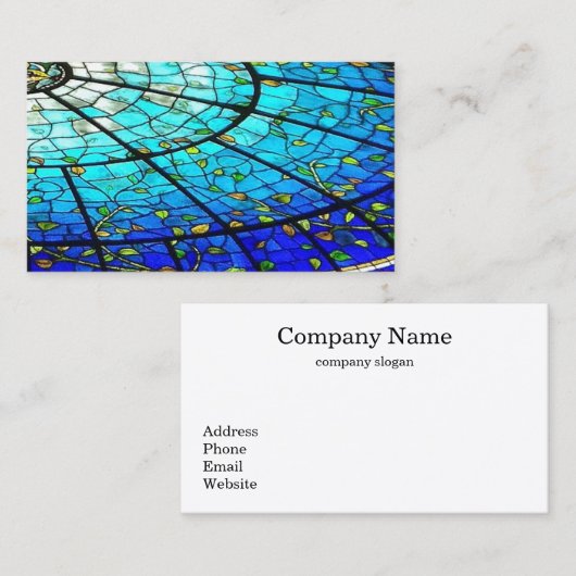 Glas in lood Visitekaartje (Voorkant / Achterkant)