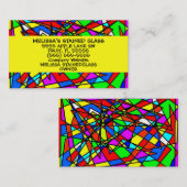 Glas in lood visitekaartje (Voorkant / Achterkant)