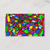 Glas in lood visitekaartje (Achterkant)