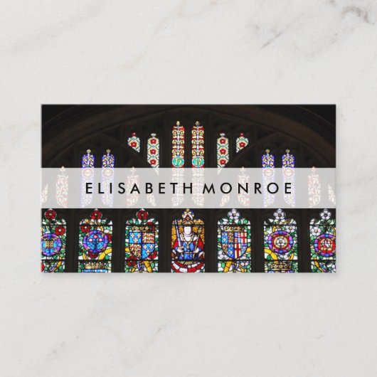 Glas in lood Visitekaartje (Voorkant)