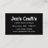 Glas in lood visitekaartje (Achterkant)