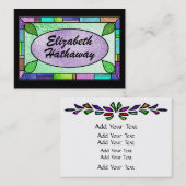 Glas in lood Visitekaartje door SRF (Voorkant / Achterkant)