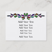 Glas in lood Visitekaartje door SRF (Achterkant)