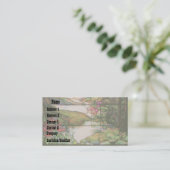 Glas in lood Visitekaartje watertuin (Staand voorkant)