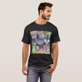 Glas-in-lood vleermuisvensters t-shirt (Voorkant volledig)