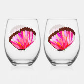 Glas in lood Vlinder Drinkware Set (Achterkant)