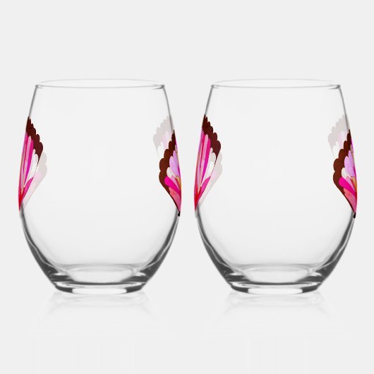 Glas in lood Vlinder Drinkware Set (Links)