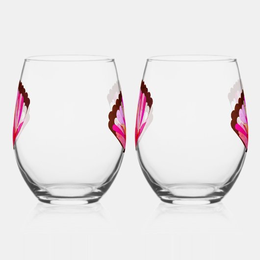 Glas in lood Vlinder Drinkware Set (Rechts)