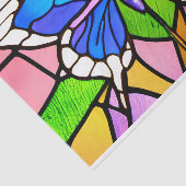  Glas in lood vlinder Tissuepapier (Detail)