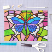  Glas in lood vlinder Tissuepapier (Craft)