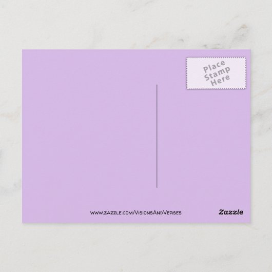 Glas in lood voor eens en voor altijd briefkaart (Achterkant)