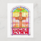 Glas in lood voor eens en voor altijd briefkaart (Voorkant)