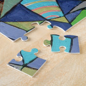 Glas in lood voor meerdere modellen met meerdere k legpuzzel (Zijkant)