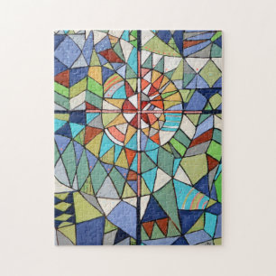 Glas in lood voor meerdere modellen met meerdere k legpuzzel