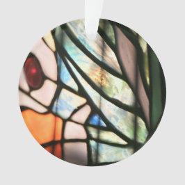 Glas in lood voor vlinder afdrukken ornament