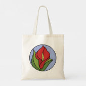 Glas-in-lood Vredeslelie Tote Bag (Achterkant)