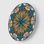 Glas in lood wandklok (Hoek)