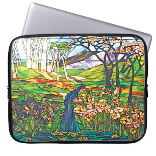 Glas in lood Waterfall Iris Birch Tiffany Laptop Sleeve