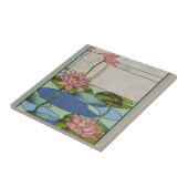 Glas in lood waterlappen tegeltje (Zijkant)