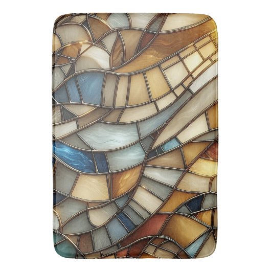 Glas in lood Waves Badmat (Voorkant Verticaal)