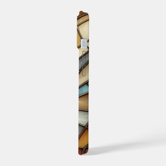 Glas in lood Waves iPhone 15 Case (Linkerkant)