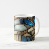 Glas in lood Waves Koffiemok (Voorkant rechts)