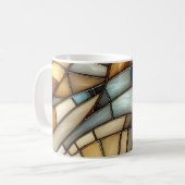 Glas in lood Waves Koffiemok (Voorkant links)