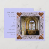 Glas in lood Weddenschap Kaart (Voorkant / Achterkant)