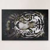 Glas in lood White Tiger Legpuzzel (Horizontaal)