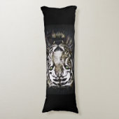 Glas in lood White Tiger Lichaamskussen (Voorkant Verticaal)