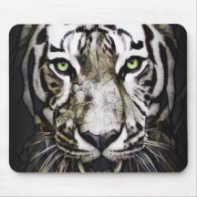 Glas in lood White Tiger