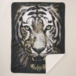Glas in lood White Tiger Sherpa Deken