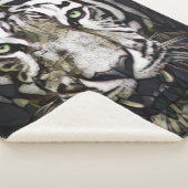 Glas in lood White Tiger Sherpa Deken (3/4)