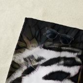 Glas in lood White Tiger Strandlaken (In situ)