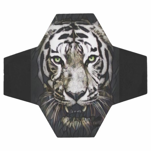 Glas in lood White Tiger Voetbal (Enkel)