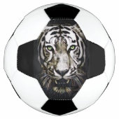 Glas in lood White Tiger Voetbal (Voorkant)