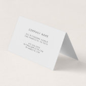 Glas in lood White Visitekaartje (Achterkant)