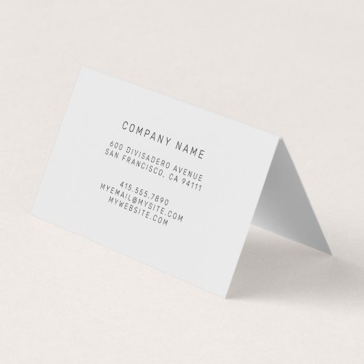 Glas in lood White Visitekaartje (Achterkant)