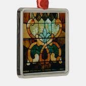 Glas in lood wijn metalen ornament (Rechts)