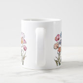 Glas-in-lood-wildbloem Grote Koffiekop (Achterkant)