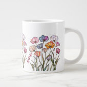 Glas-in-lood-wildbloem Grote Koffiekop (Rechts)