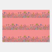 Glas in lood Wildbloemen Inpakpapier Vel (Voorkant 2)